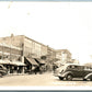 CHEBOYGAN MI STREET SCENE ANTIQUE REAL PHOTO POSTCARD RPPC