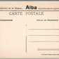 BRUXELLES EXPOSITION DE GAND CIGARETTES ALBA ADVERTISING ANTIQUE POSTCARD