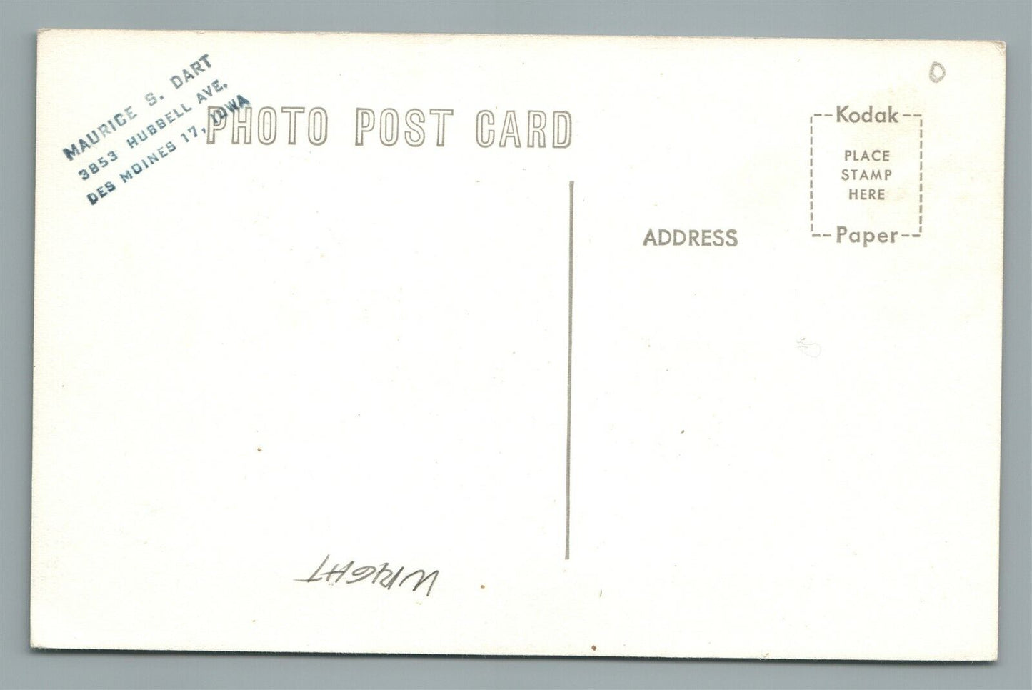 CLARION IA WRIGHT CO. COURT HOUSE VINTAGE REAL PHOTO POSTCARD RPPC