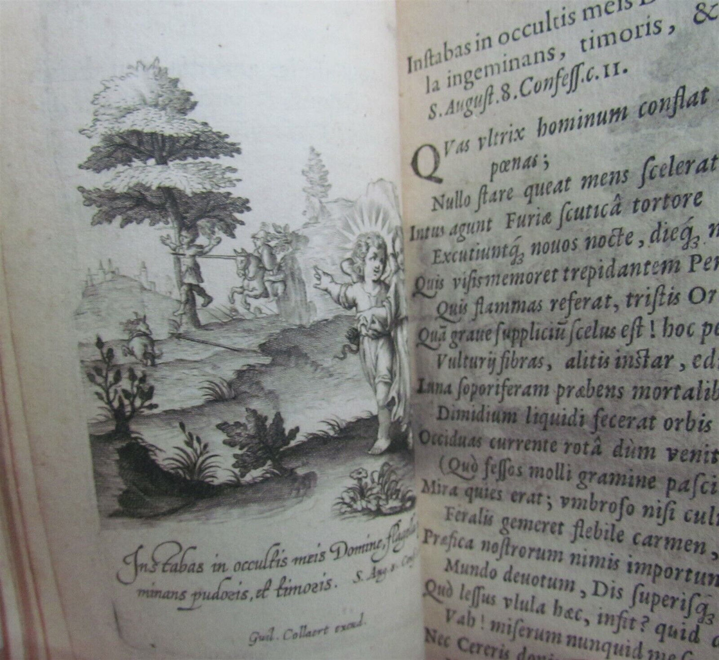 1629 ILLUSTRATED Flammulae Amoris S.P. Augustini versibus et iconibus antique