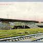 TULSA OK CORN SCENE RAILROAD ANTIQUE POSTCARD