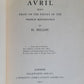1904 AVRIL BEING ESSAYS on POETRY of the FRENCH RENAISSANCE by H. BULLOC antique