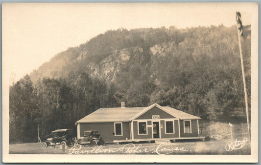 PAVILLION POLAR CAVES NH ANTIQUE REAL PHOTO POSTCARD RPPC