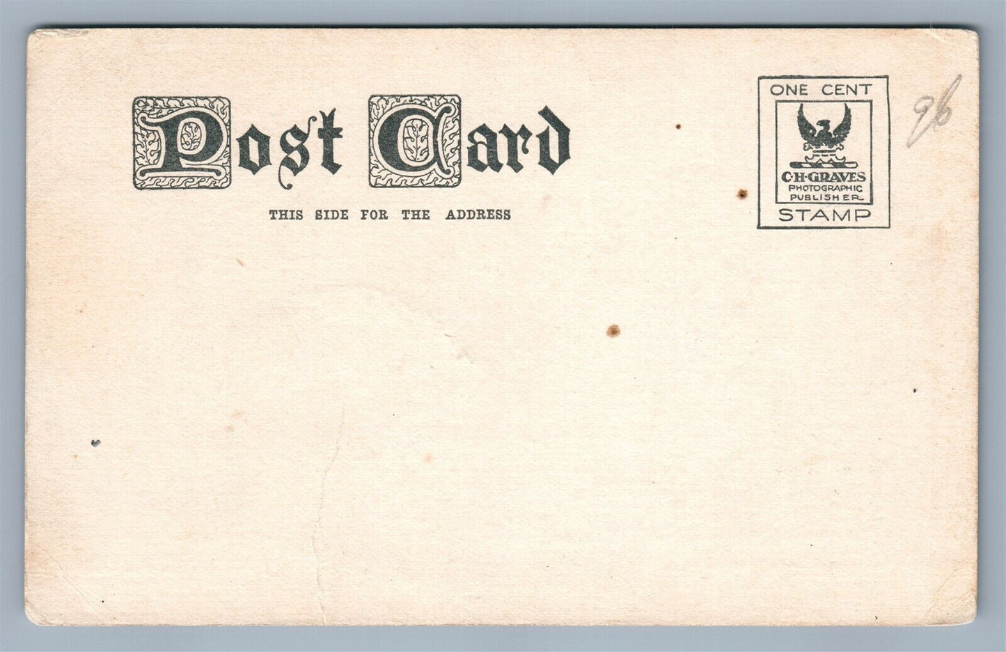 JOHNSONBURG PA CENTER STREET ANTIQUE POSTCARD