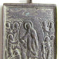 RUSSIAN icon of DESCENT TO THE HELL BRONZE ANTIQUE 18th century