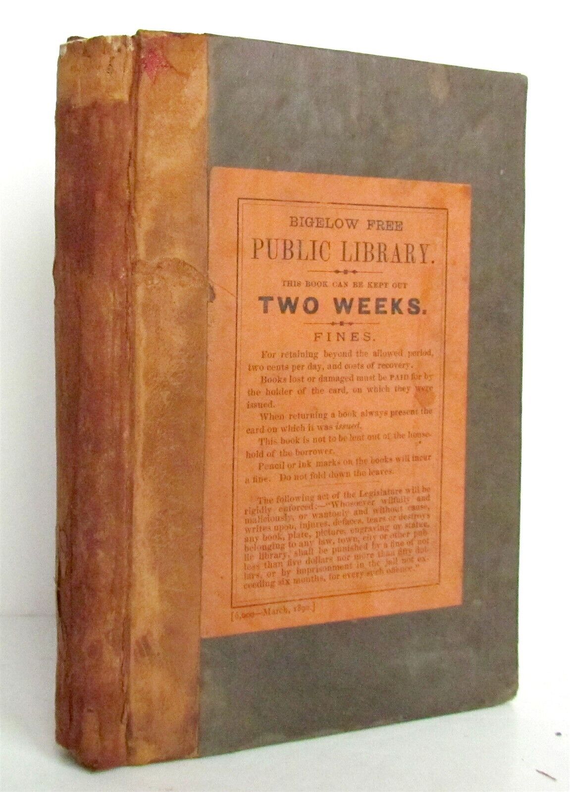 1872 THREADS OF KNOWLEDGE by Annie Carey antique