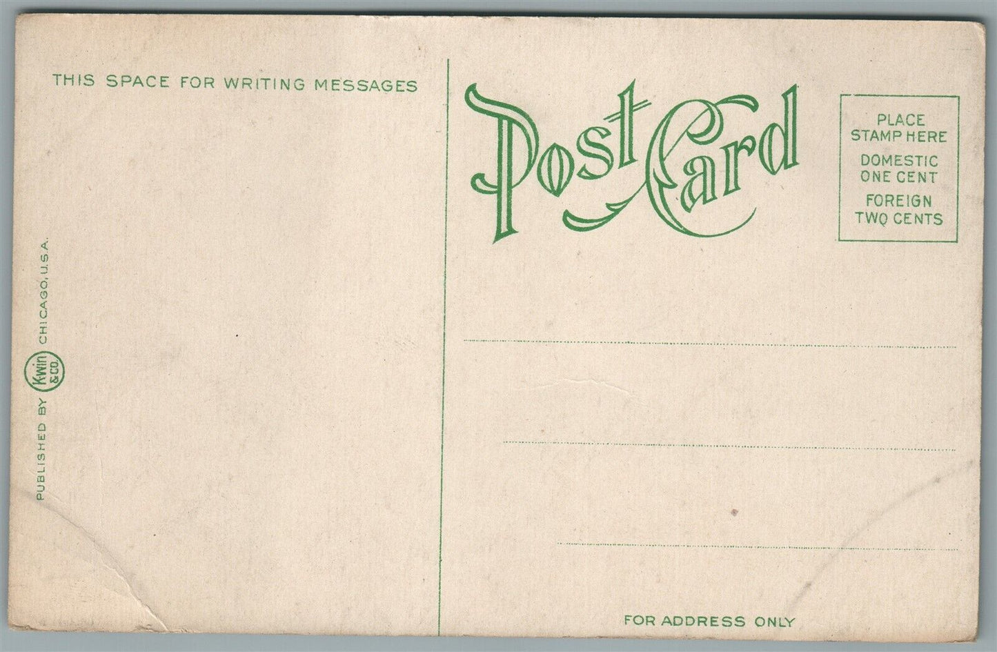 ALTOONA PA SAINT MARK'S CATHOLIC CHURCH & SCHOOL ANTIQUE POSTCARD