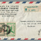 CAMBODIA KHMER TRADING VINTAGE COVER w/ STAMP