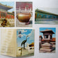 4 CHINESE POSTCARDS w/ FOLDER - VIEWS of FORMER IMPERIAL PALACES PEKING CHINA