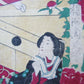 JAPANESE WOODBLOCK PRINT TRITYCH THEATRICAL PERFORMANCE EDO PERIOD