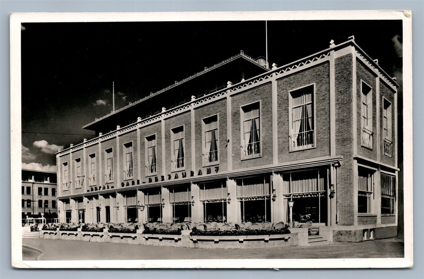 ARNHEM NETHERLANDS CAFE RESTAURANT ROYAL VINTAGE REAL PHOTO POSTCARD RPPC