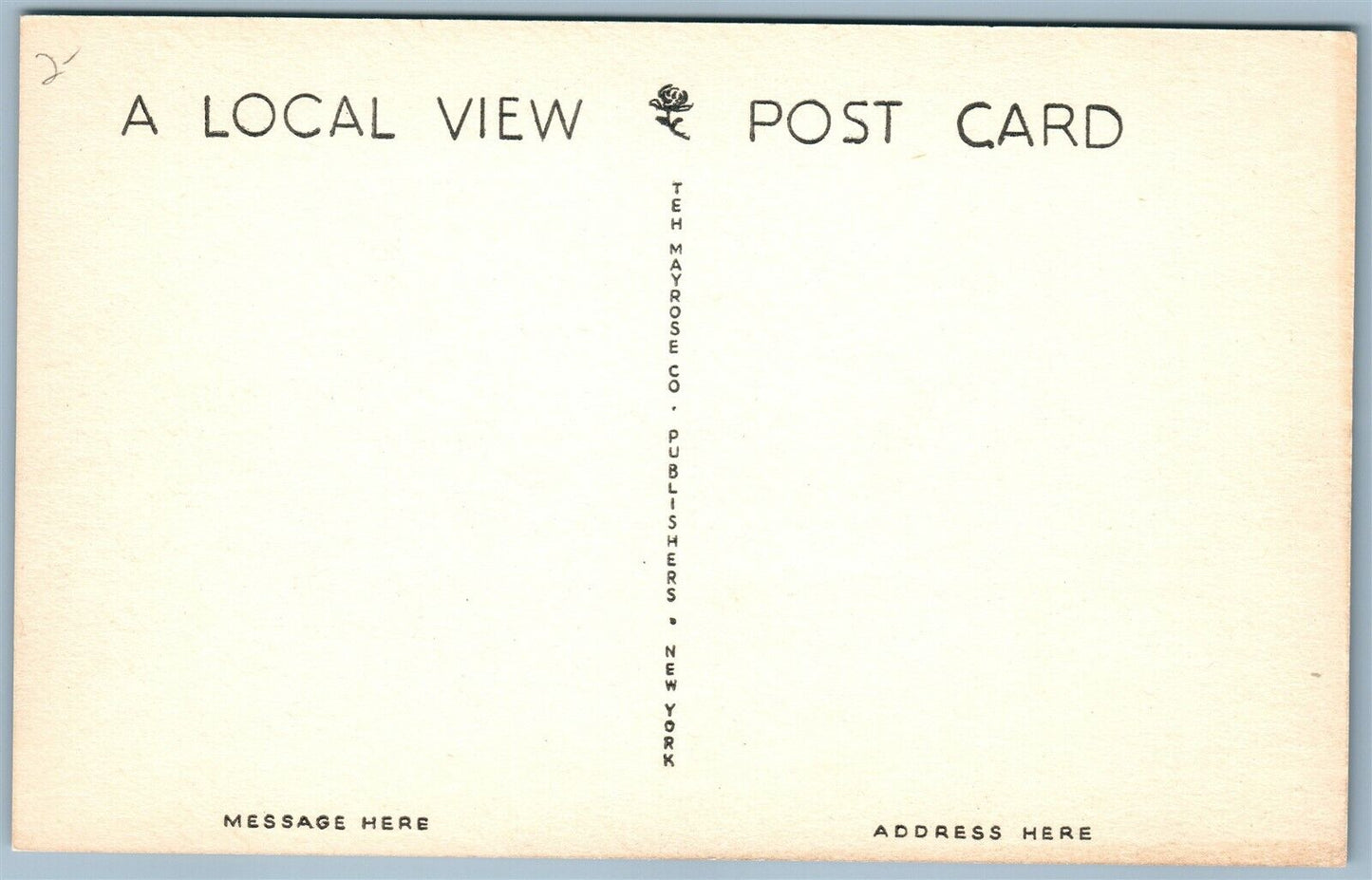 WASHINGTON NJ POHATCONG HOSIERY MILL VINTAGE POSTCARD