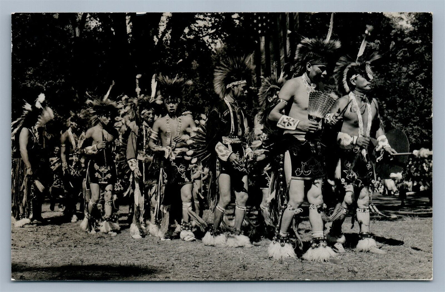 SAC & FOX AMERICAN INDIAN SETTLEMENT TAMA IA VINTAGE REAL PHOTO POSTCARD RPPC