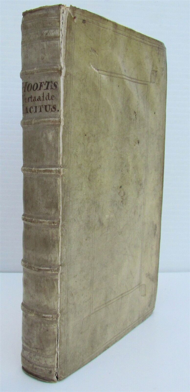 1704 TACITUS WORKS ILLUSTRATED BEAUTIFUL ENGRAVINGS VELLUM BOUND FOLIO ANTIQUE