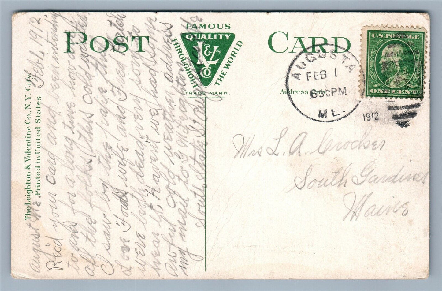 WATERVILLE ME PINE GROVE CEMETERY WAITING ARBOR ANTIQUE POSTCARD trolley