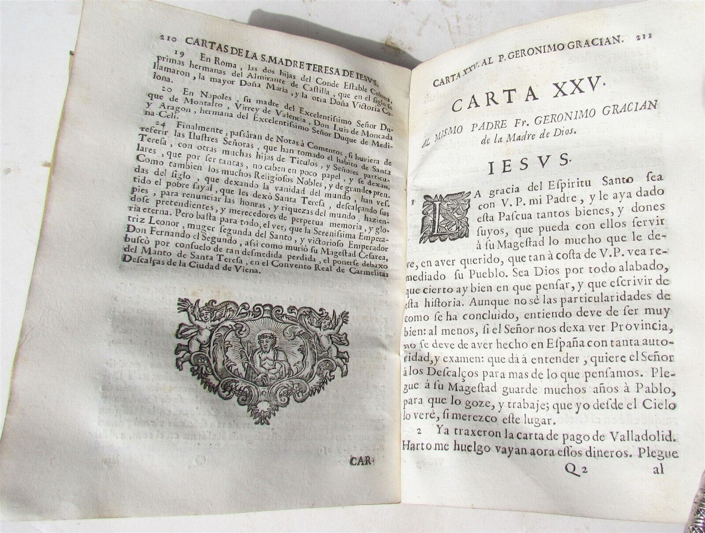 1724 2 volumes Cartas de Santa Teresa de Jesus by Teresa of Ávila antique books