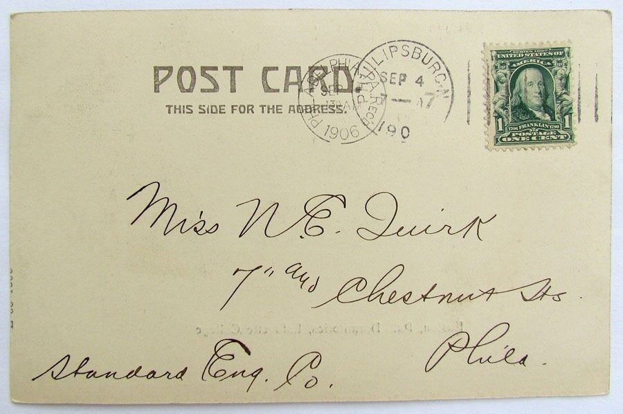 1906 ANTIQUE UNDIVIDED POSTCARD DORMITORIES LAFAYETTE COLLEGE EASTON PA