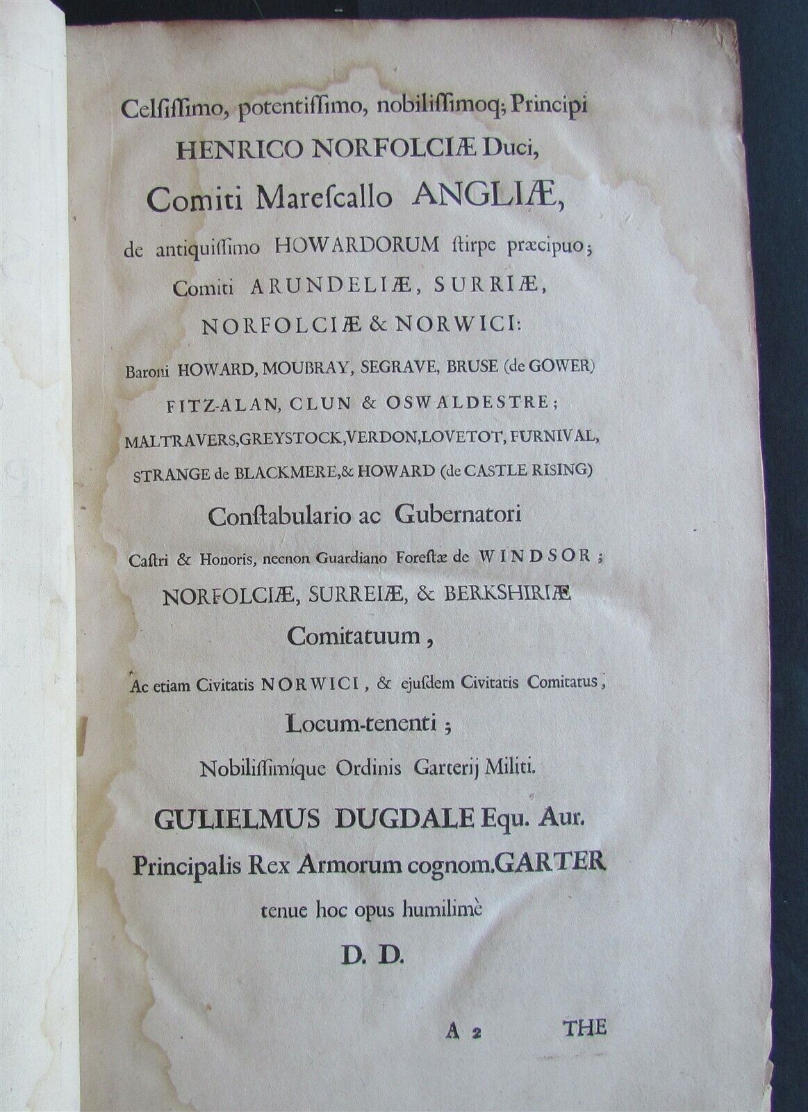 1685 SUMMONS of NOBILITY to PARLIAMENTS by William Dugdale antique London