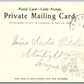 HAWLEY PA KEYSTONE STREET 1906 PRIVATE MAILING CARD ANTIQUE POSTCARD