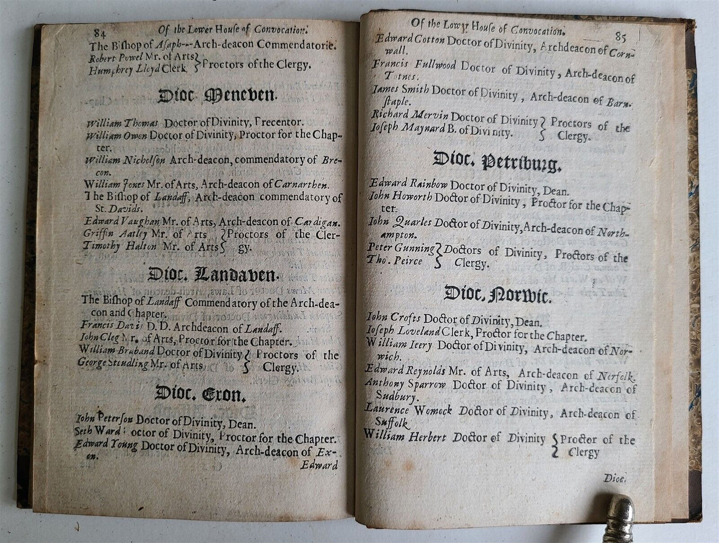 1660 ENGLANDS GLORY or CATALOGUE of LORDS of HIS MAJESTIES PRIVY COUNCEL antique