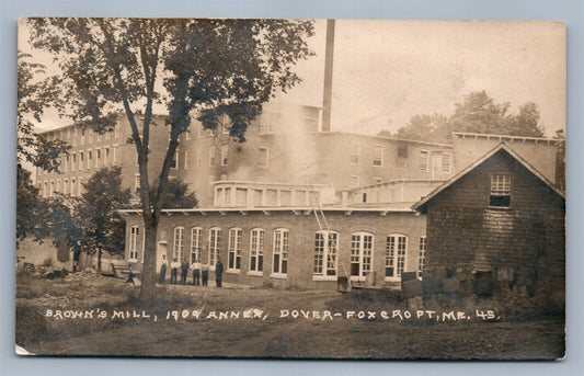 DOVER ME BROWN'S MILL ANTIQUE POSTCARD