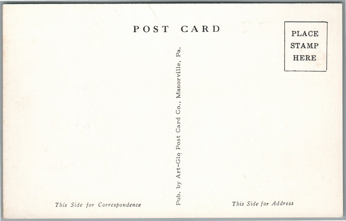 ROARING SPRING PA POST OFFICE VINTAGE POSTCARD