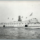 NEW HAMPSHIRE STEAMBOAT SHIP VINTAGE REAL PHOTO POSTCARD RPPC