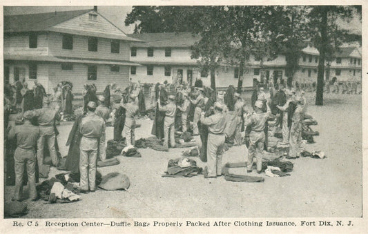 FORT DIX NJ RECEPTION CENTER VINTAGE POSTCARD