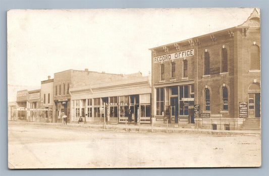 STOCKTON KS STREET SCENE ANTIQUE REAL PHOTO POSTCARD RPPC