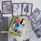 BETTY PAGE 1992 VINTAGE TRADING CARDS set w/ BOX PUZZLE BACK