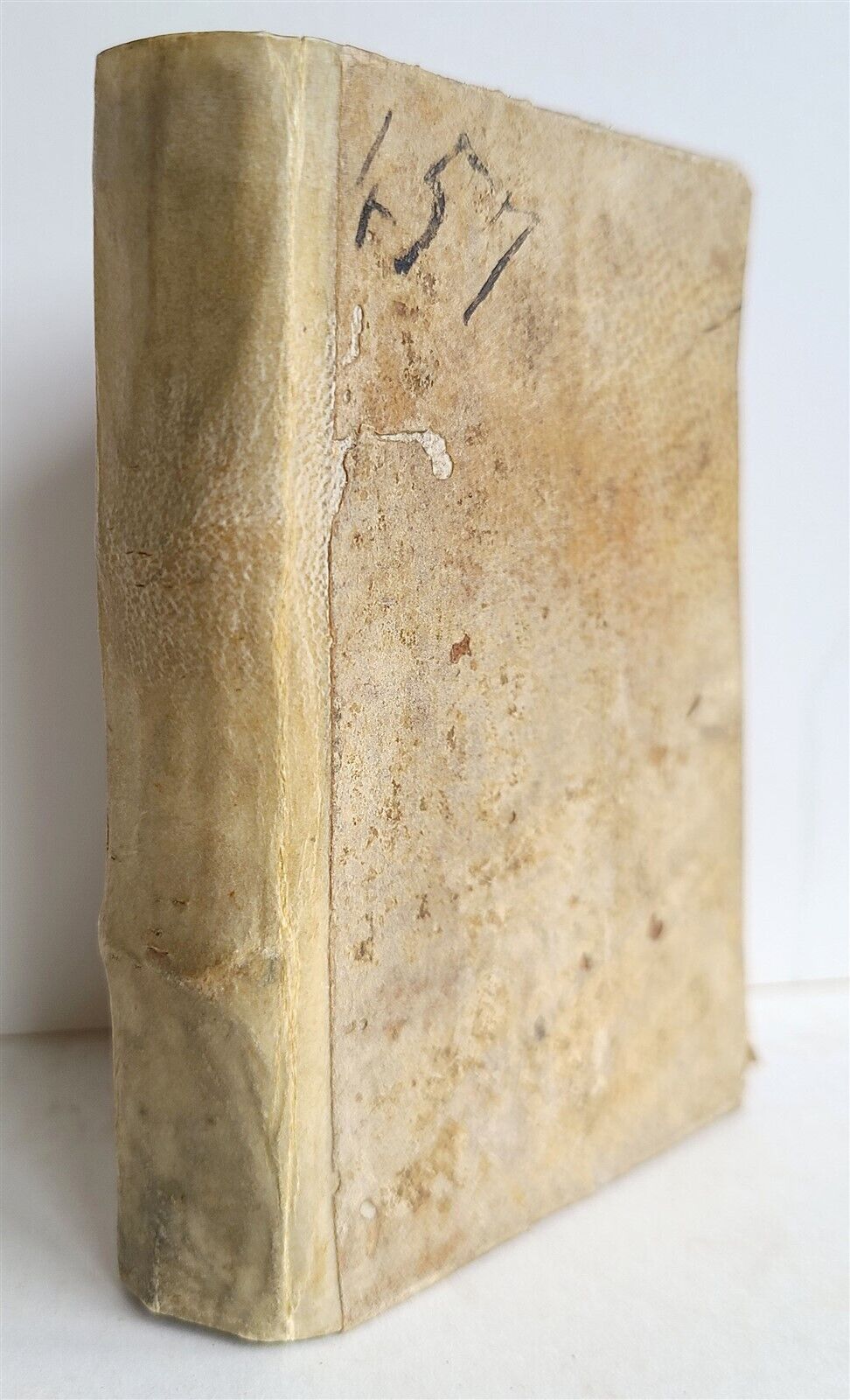 1586 ARTE DE SEVIRE A DIO antique in ITALIAN vellum binding