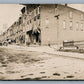 OWEGO NY FRONT STR. ANTIQUE DOUBLE REAL PHOTO POSTCARD RPPC OLD HOME WEEK 1909
