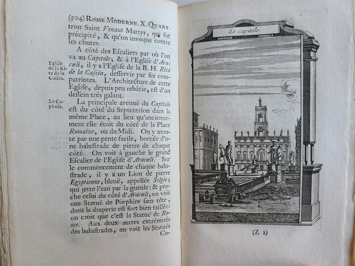 1713 ROME MODERNE antique ILLUSTRATED 5 VOLUMES