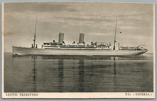 SHIP LLOYD TRIESTINO ANTIQUE POSTCARD