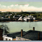 PITTSFIELD ME RIVER SCENE ANTIQUE POSTCARD