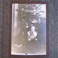 GIRL at CHRISTMAS TREE ANTIQUE PHOTO