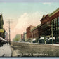 CARTHAGE NY STATE STREET 1913 ANTIQUE POSTCARD
