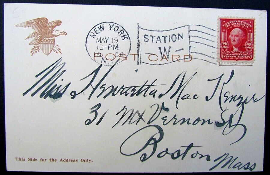 VINTAGE 1908 POSTCARD UNDERGROUND R.R. BROOKLYN BRIDGE STATION NEW YORK railway