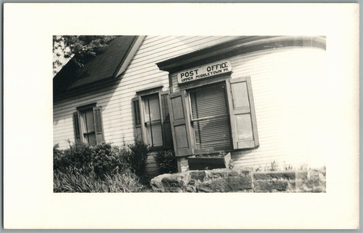 UPPER MIDDLETOWN PA POST OFFICE VINTAGE REAL PHOTO POSTCARD RPPC