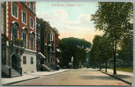ALBANY NY STATE STREET ANTIQUE POSTCARD