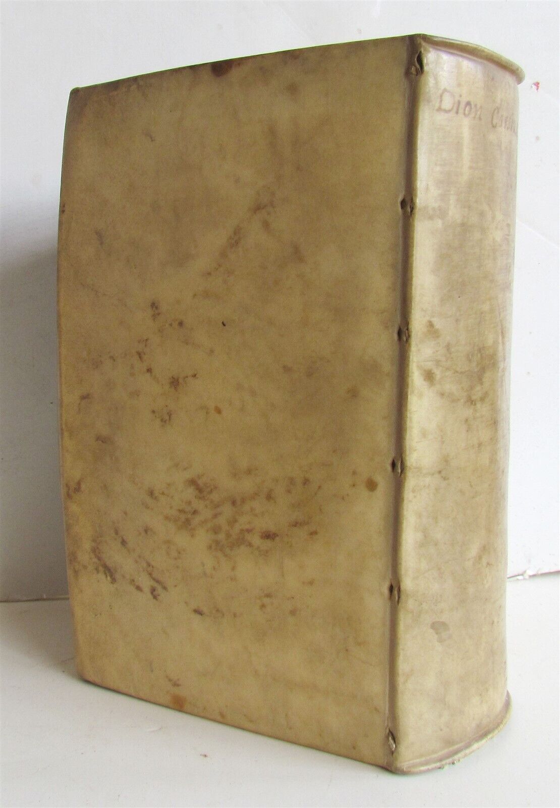 1592 ROMAN HISTORY by Dion Cassius antique VELLUM BOUND 16th CENTURY