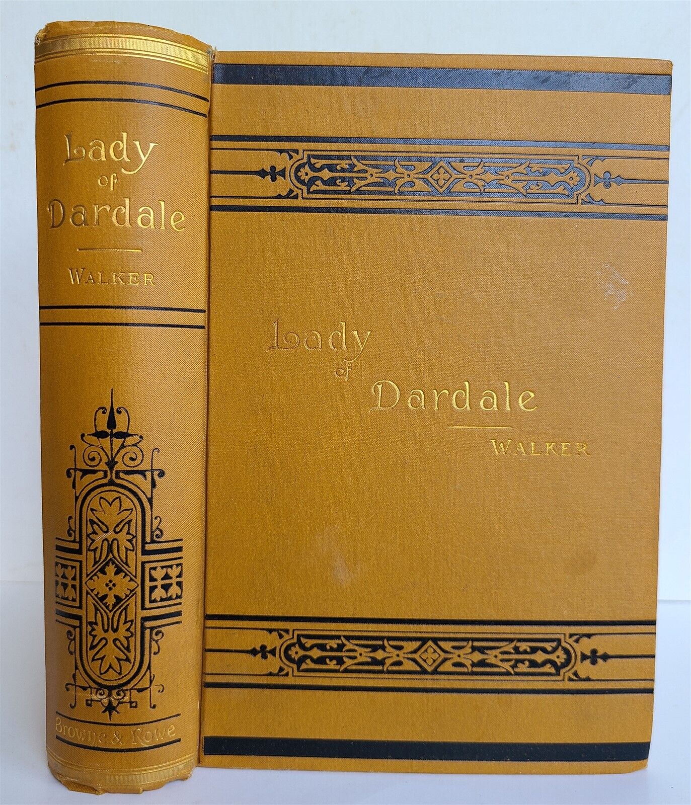 1886 THE LADY of DARDALE & OTHER POEMS HORACE EATON WALKER antique ILLUSTRATED