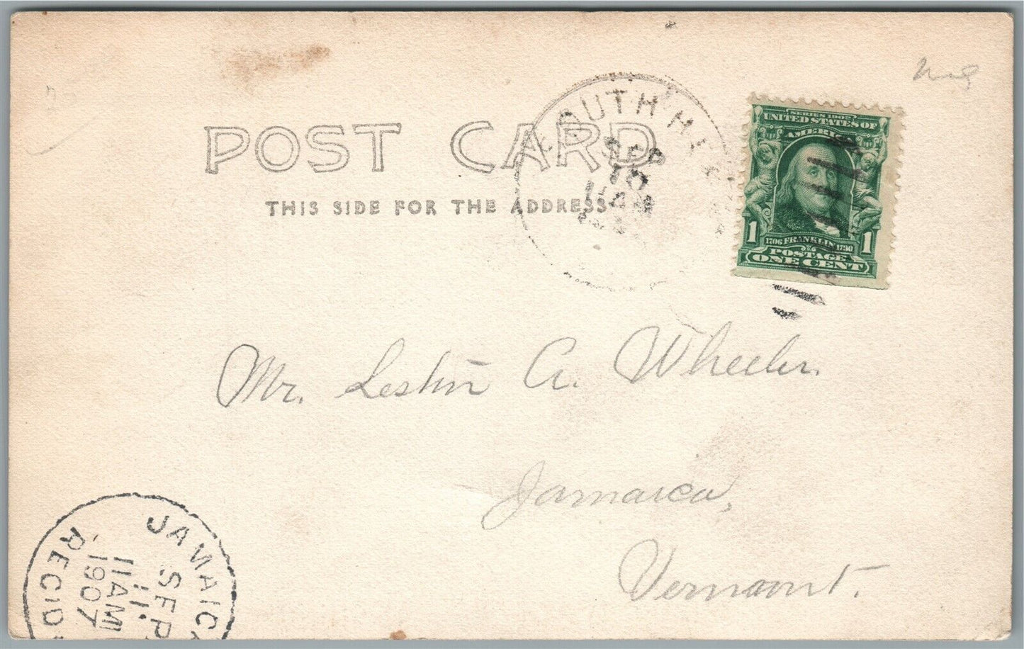 BELLOW FALLS VT BIRDS EYE VIEW ANTIQUE REAL PHOTO POSTCARD RPPC