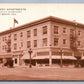 LONG BEACH CA KENNEDY APARTMENTS AMERICAN AVE. & BROADWAY ANTIQUE POSTCARD