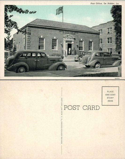 POST OFFICE DE RIDDER LA VINTAGE POSTCARD