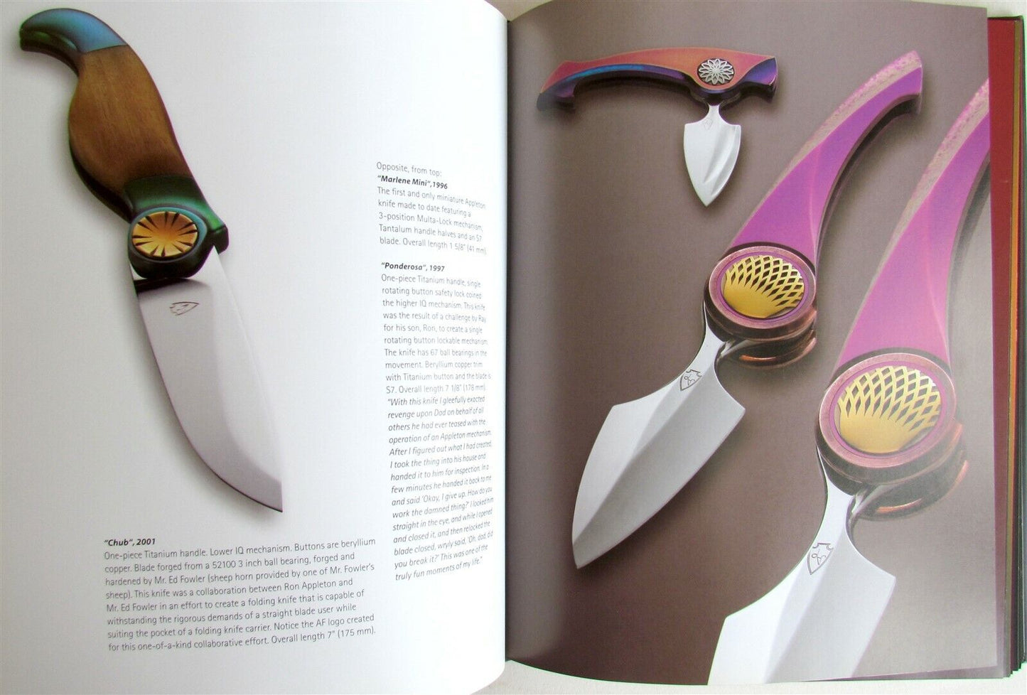 CUSTOM FOLDING KNIVES by DAVID DAROM ILLUSTRATED ART BOOK