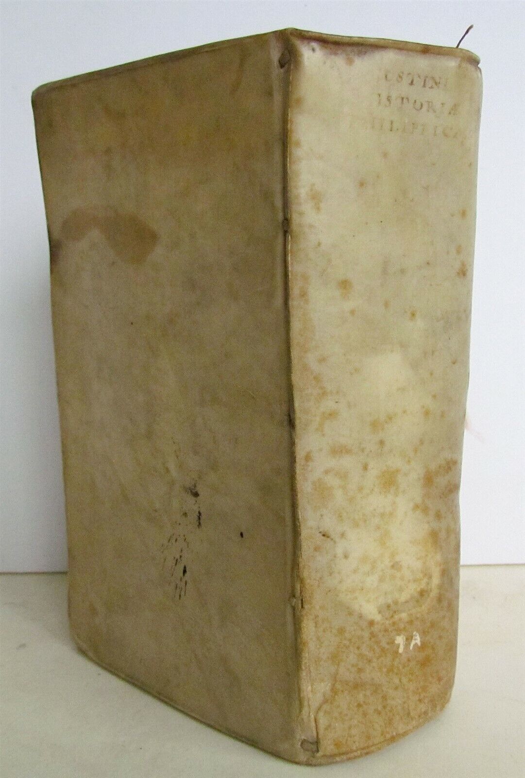 1719 Historae Philippiae antique by JUSTIN MACEDONIA KINGS HISTORY VELLUM BOUND