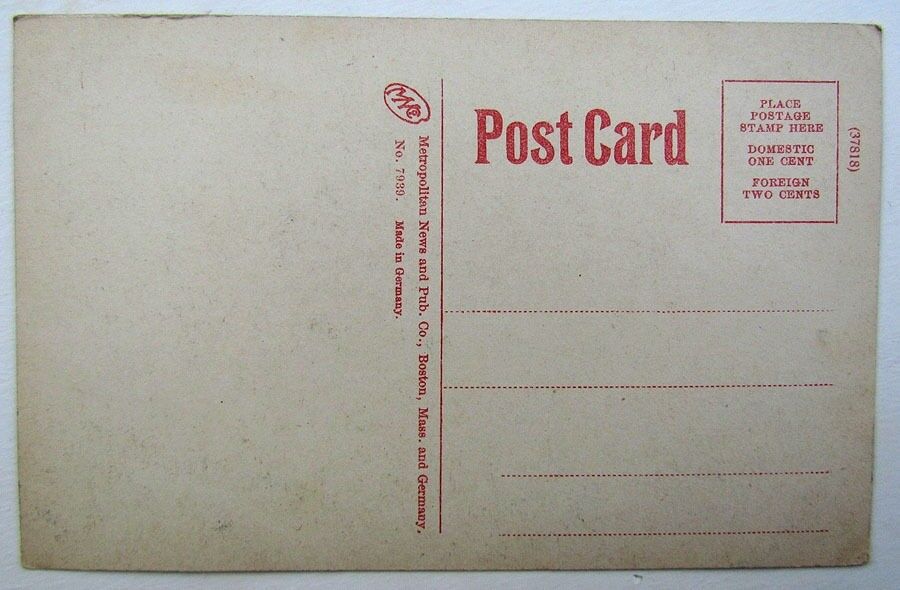 VINTAGE POSTCARD CENTRAL SQUARE LYNN MASSACHUSETTS trolley railroad railway