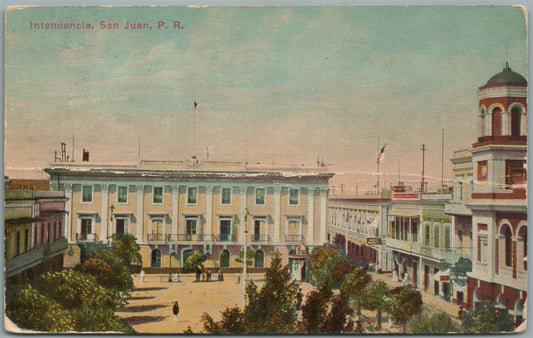 SAN JUAN PR INTENDENCIA ANTIQUE POSTCARD PORTO RICO