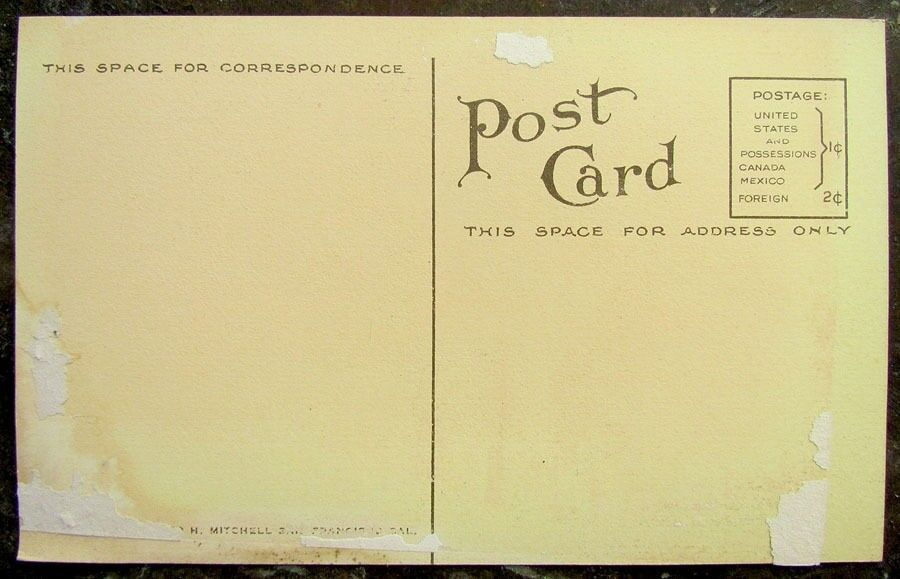 CONGREGATIONAL CHURCH PALO ALTO CA ANTIQUE POSTCARD